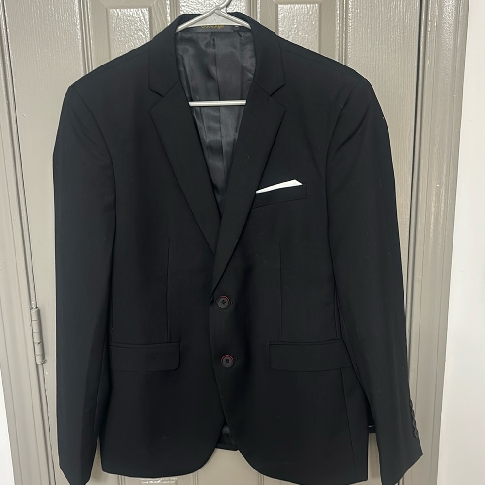 Mens Suit Blazer Black Small